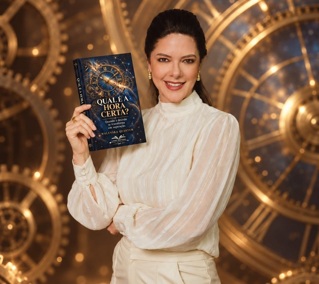 Dra. Walevska Quantum segurando o livro